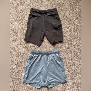 Kids GapFit 5" Fit Tech Shorts & Old Navy Cloud Active shorts blue
